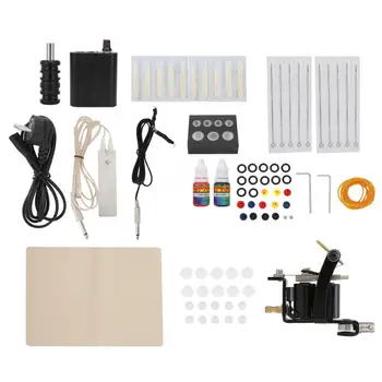 

Professional Tattoo Kit Tattoo Machine Gun Handle Needles Ink Makeup Tool Set 90-264V Tattoo Machine Set