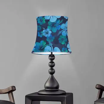 

Hawaiian Flower Print European Lamp Shade Hibiscus Floral Design Candle Chandelier Lights Stylish Light Cover Home Accessories