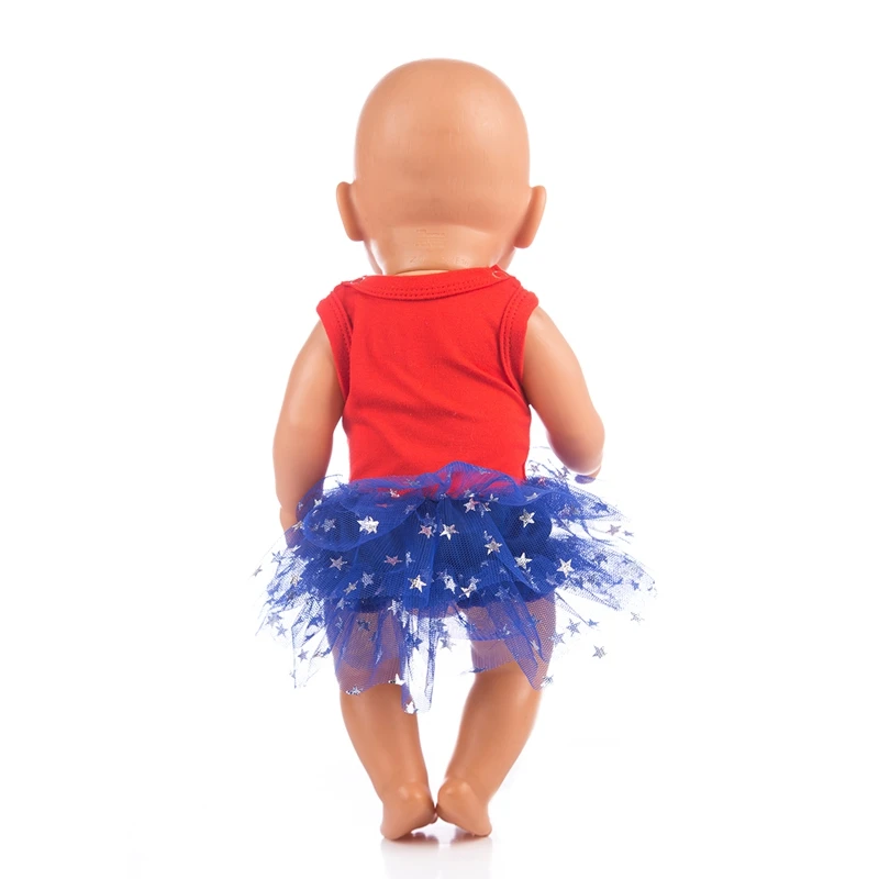 Bubble рождественское платье подходит для новорожденных 43 см кукла аксессуары для кукольной одежды для 17 дюймов кукла
