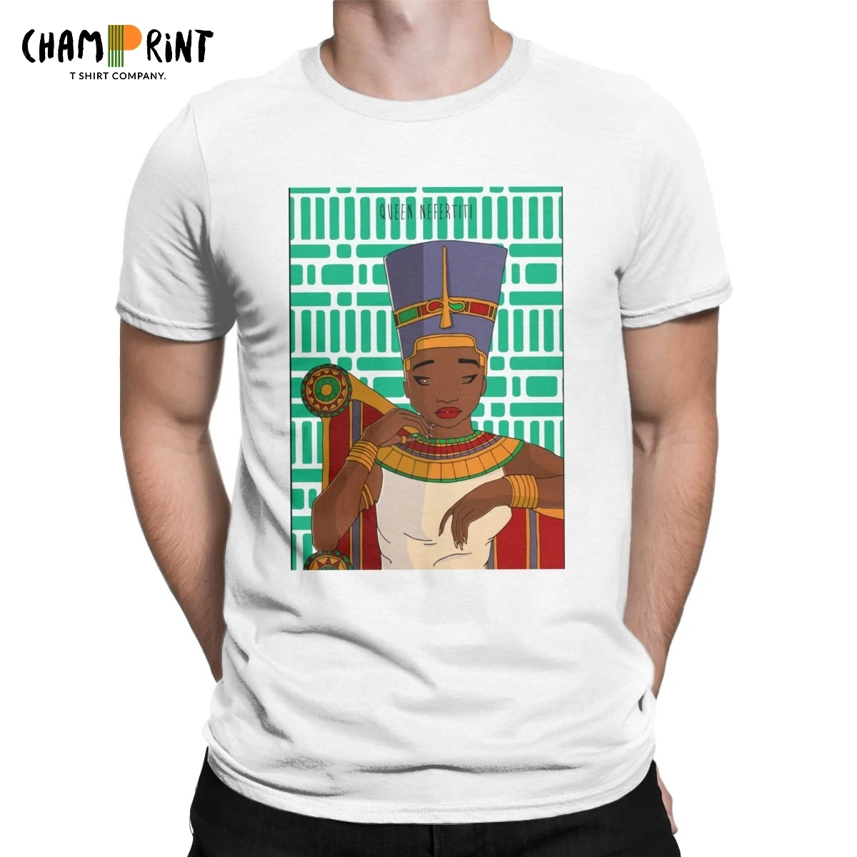 Мужские футболки Queen Nefertiti необычная футболка с рисунком древней египетской