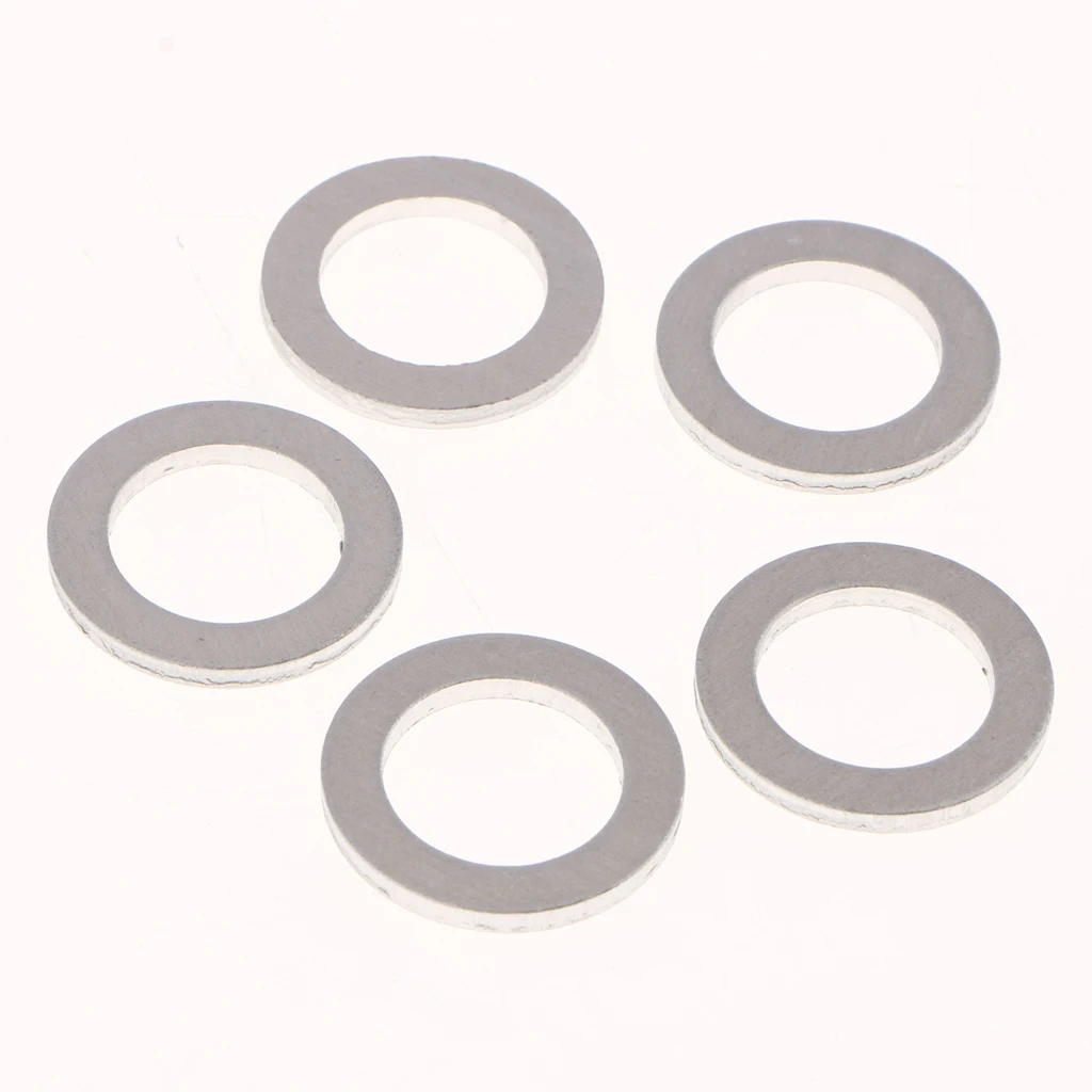 10Pcs M14 Aluminum Engine Oil Drain Plug Gaskets for Honda Acura