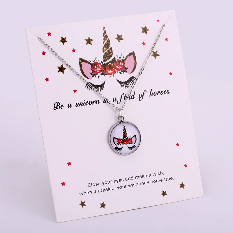 Unicorn Chain Women Necklace Unicorn Necklace Girls Flamingo