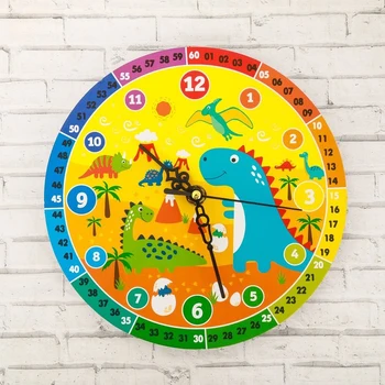 

Wall Clock teaching "dinosaurs", 20 cm
