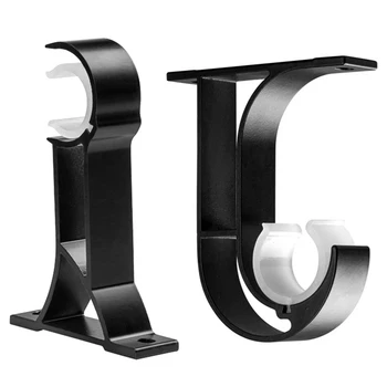 

Curtain Rod Bracket Roman Rod Bracket Top Mount Bracket Curtain Rod Accessories(4Pcs)