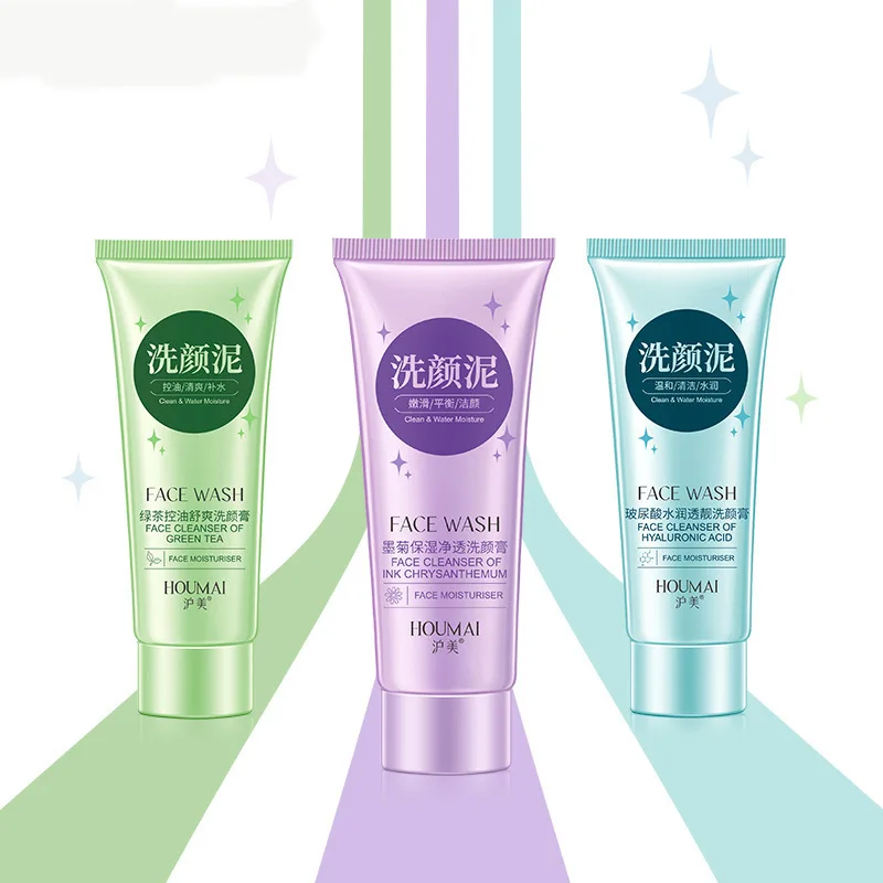 Увлажняющий и увлажняющий очищающий крем для лица с хризантемой зеленым чаем