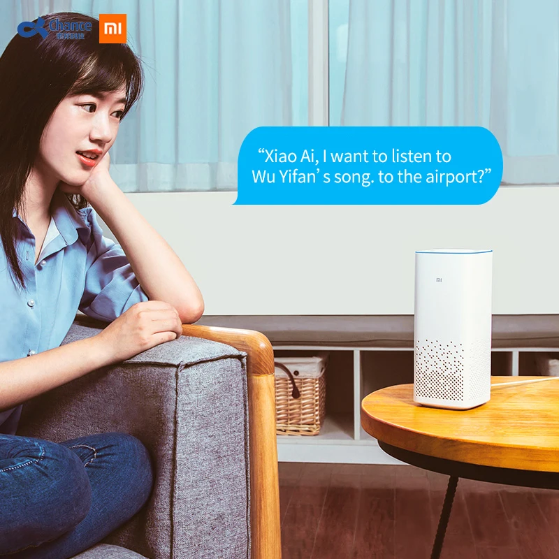 Оригинальная Xiaomi Mi динамик AI колонка с Bluetooth и Wi-Fi голосовым пультом дистанционного управления полностью совместима с портативным умным домашним музыкальным плеером