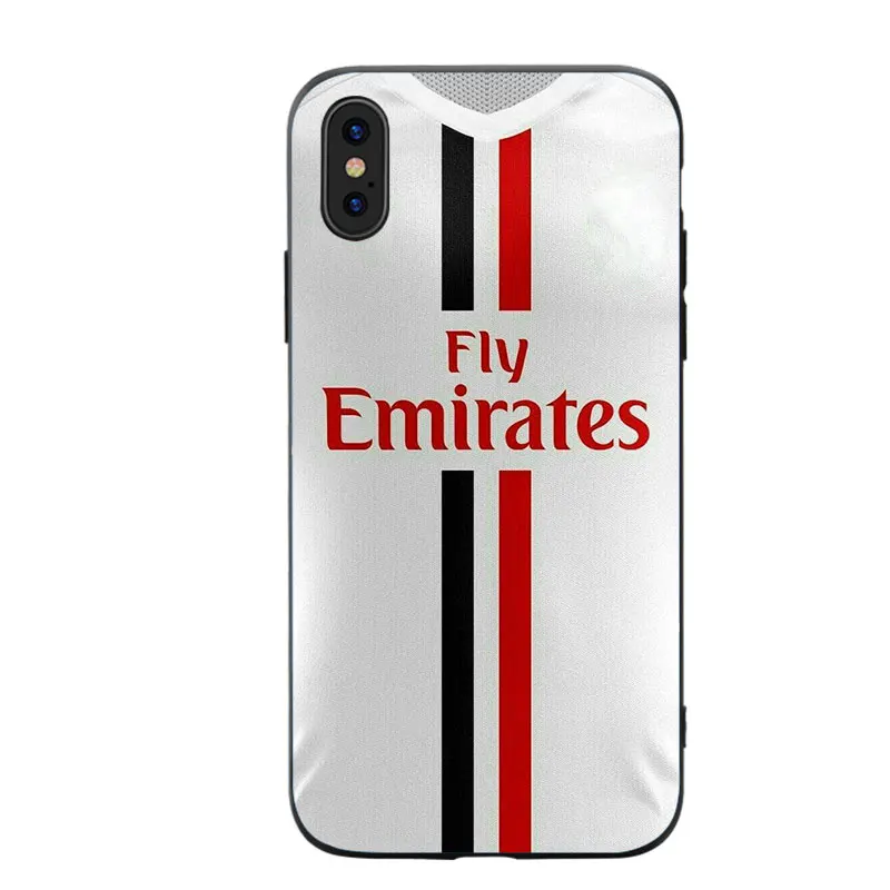RKQ Milan Jersey стильный мягкий силиконовый чехол для телефона для iPhone 5S, SE 6 6S 7 8 Plus X XS XR 11 Pro Max TPU чехол - Цвет: A1621
