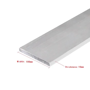 

1PC/LOT 6063-T5 Aluminium Alloy Plate Thickness10mm*Width100mm Article Aluminum Oxidation Length 100/150/200/250/300/400MM