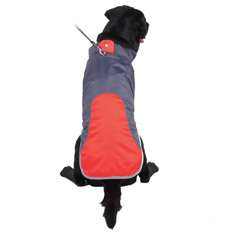 Теплая Флисовая одежда для больших собак зимняя куртка для щенков водонепроницаемая куртка для питомцев Светоотражающая Одежда для собак жилет для маленьких средние и большие собаки