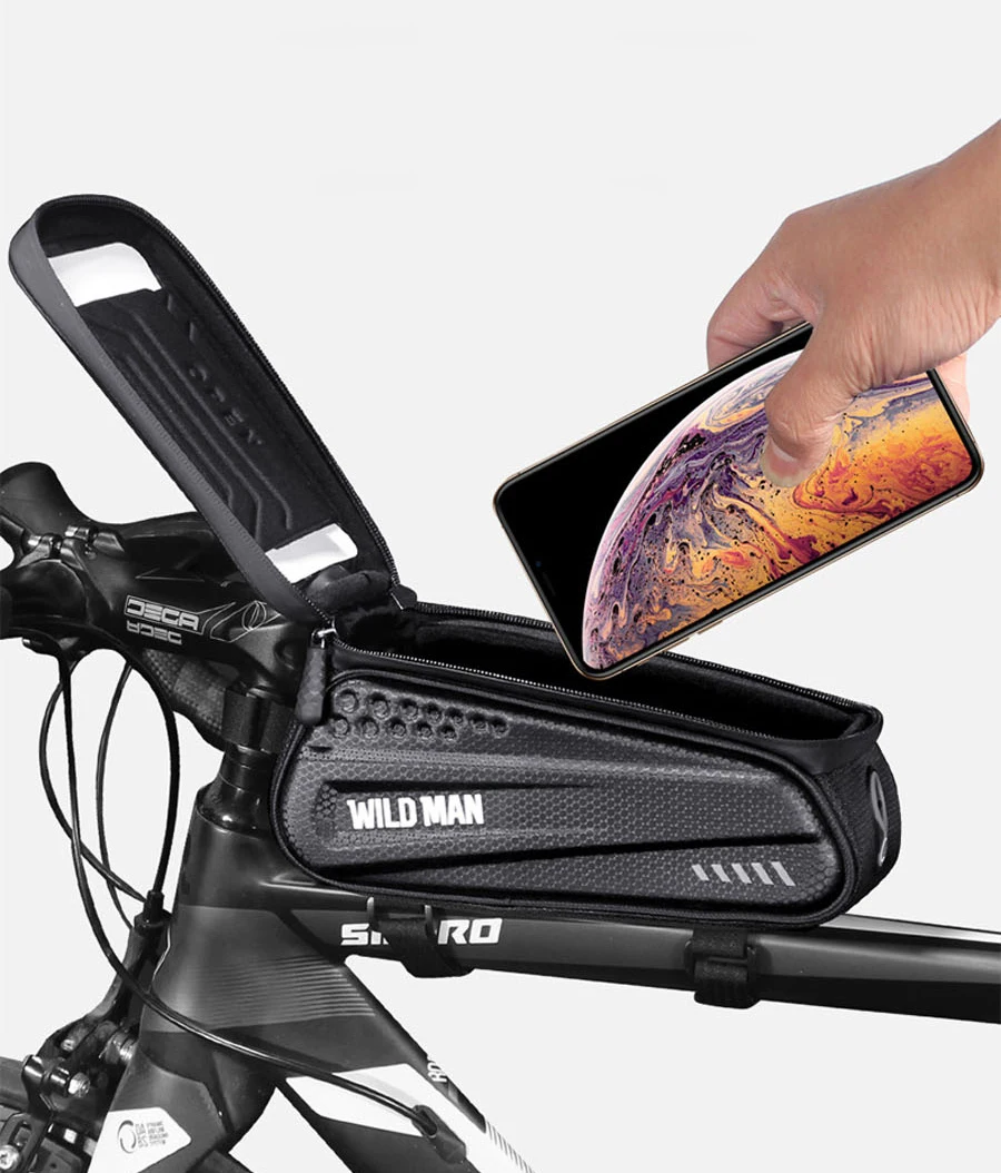 WILD-MAN Phone Bike Bag Frame Front Top Tube