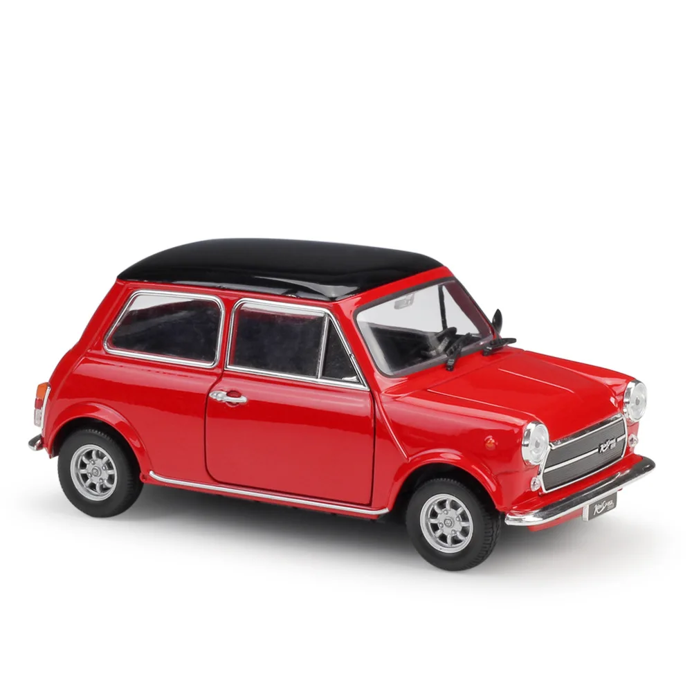 Высокая модель автомобиля WELLY 1:24 Литой автомобиль игрушки MINI COOPER 1300 классический автомобиль металлический сплав игрушка автомобиль для детей Коллекция подарков - Цвет: Red