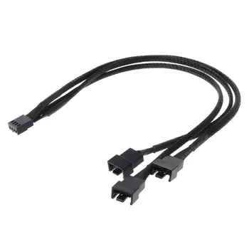 

1 Pc 30CM 4Pin to 3 Ways Y Splitter Cable Fan 4 Pin to 3x4Pin/3Pin Extension Cable for PC Computer Laptop Accessories