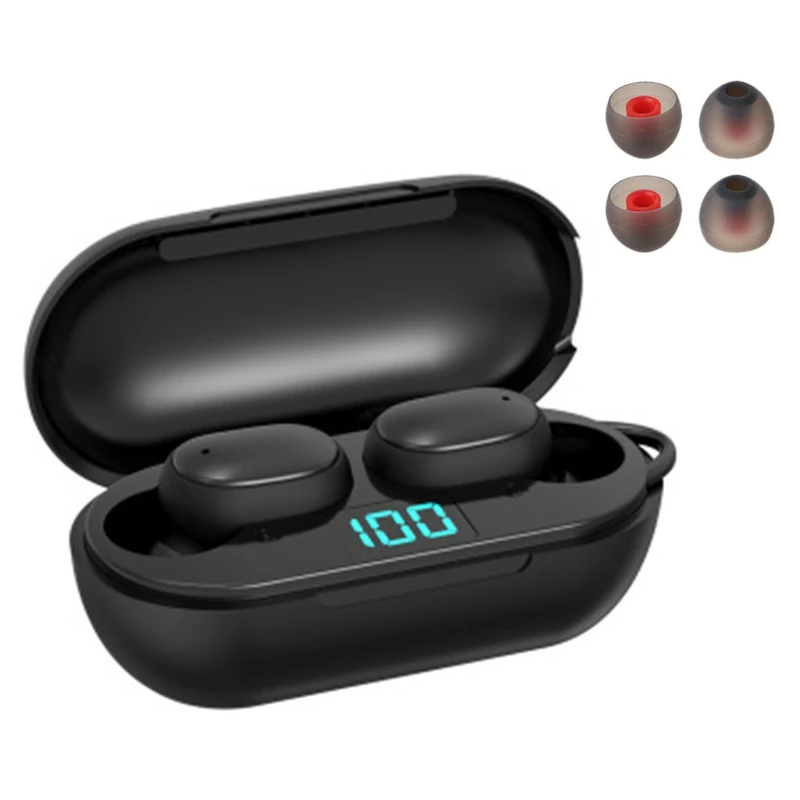 H6 Wireless Bluetooth 5 0 TWS Mini Earbuds Digital Display Handsfree Headset B95C