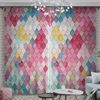 

Pink Curtains For Bedroom Solid Color Thick Modern Curtain For Girls European Window Blackout Curtains Living Room Drape Panel