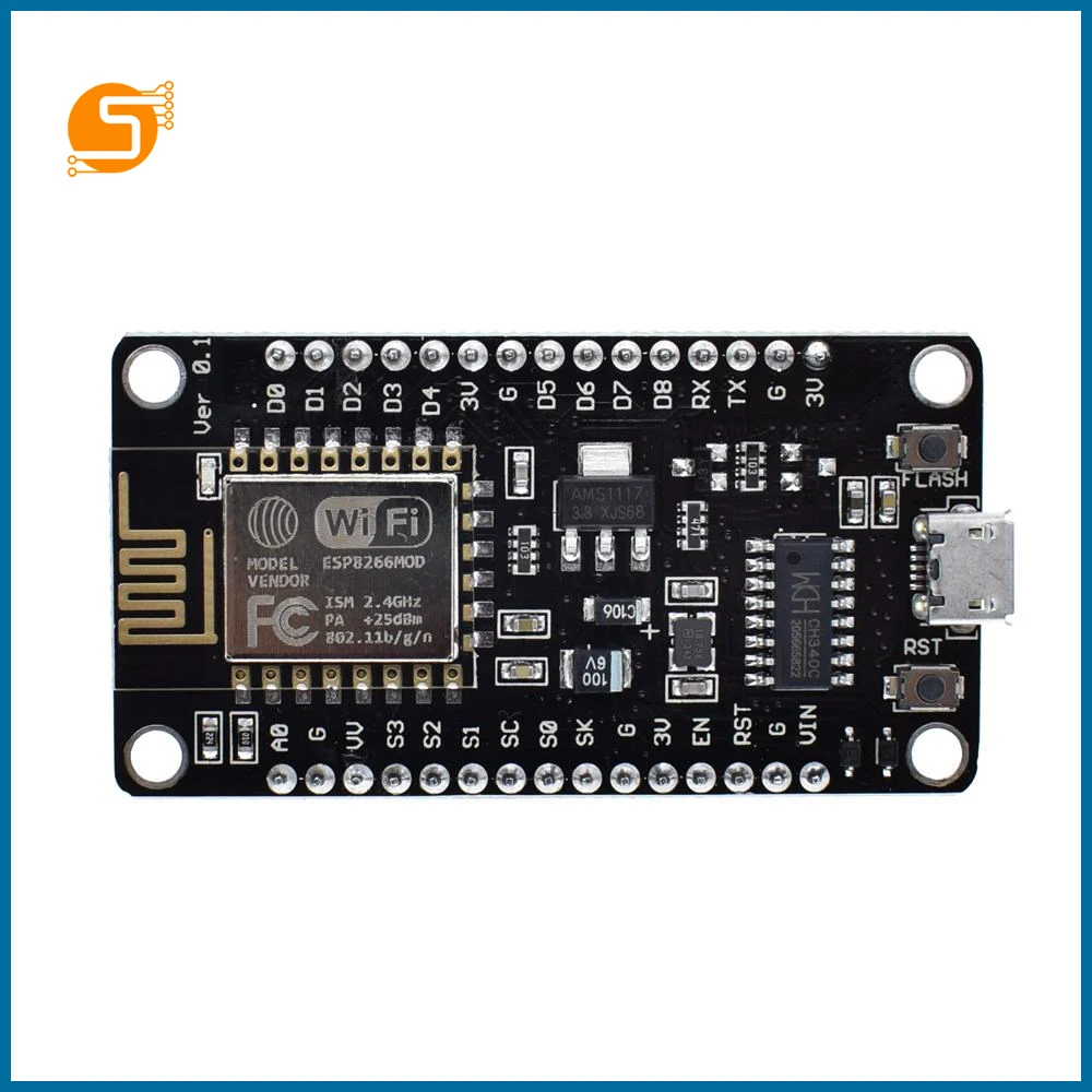 S ROBOT Wireless module NodeMcu v3 CH340 Lua WIFI Internet of Things development board ESP8266 with 1