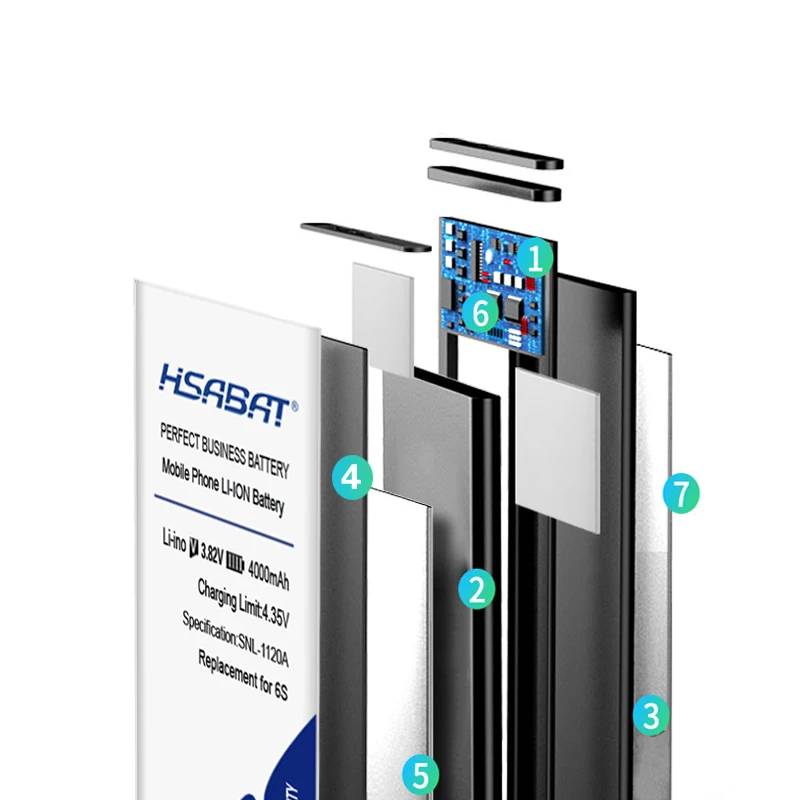 Аккумулятор HSABAT 4000 мАч для iphone 6s 7 8 для iphone 6 5S 5 SE для iphone 6s Plus 6s plus/7plus 7plus/8plus 8plus