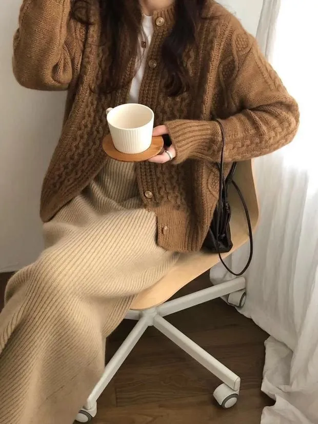 Fall winter new style cashmere sweater cardigan