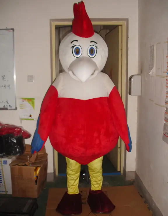 

New Version big body British Chicken Mascot Costume Adult Birthday Party Fancy Dress Halloween Cosplay Outfits Clothing Xmas