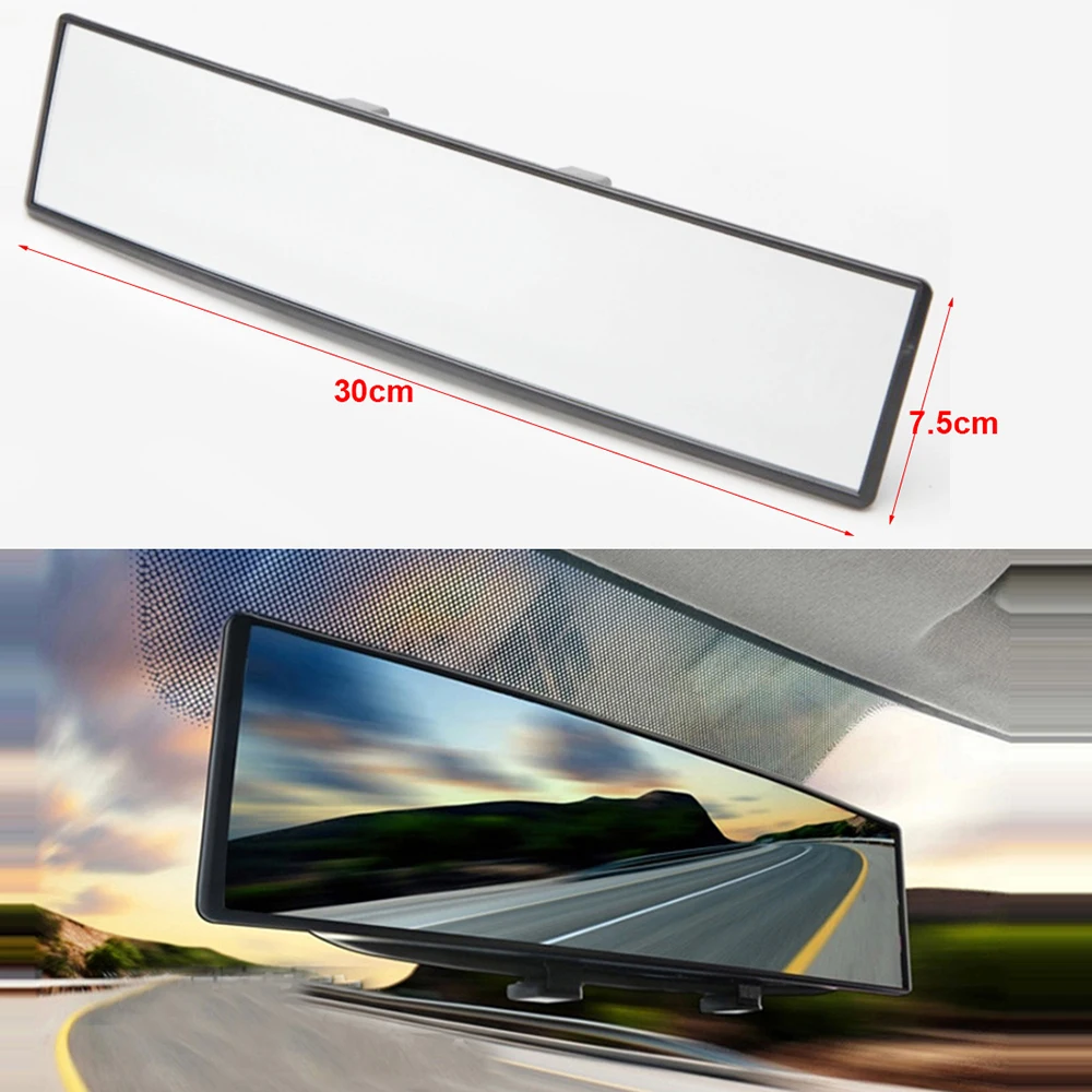 Espejo retrovisor Universal convexo de curva para coche, espejo de visión trasera panorámica, gran angular, para coche, SUV, furgoneta y camión