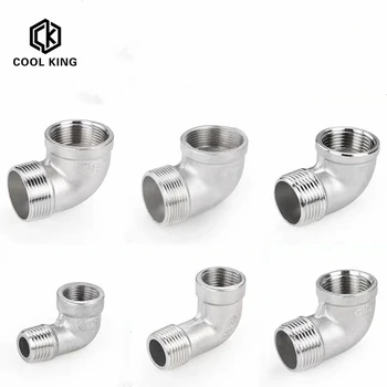 

CK 1/4” 3/8” 1/2" 1/4" 3/8" 3/4" 1" 1-1/4"Female x Male street Elbow Threaded Pipe Fitting Stainless Steel SS304 DN6 DN15 DN40