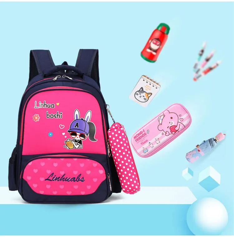 Детский Школьный рюкзак, дышащий ортопедический рюкзак для девочек и мальчиков, Сверхлегкий студенческий Повседневный Детская сумка Mochila Infantil Escolares