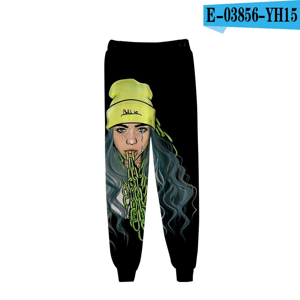 3D pants Популярные повседневные брюки Billie Eilish3D, мужские и женские модные новые осенние и зимние 3D комфортный для мальчиков и девочек белые спортивные штаны - Цвет: 3D pants