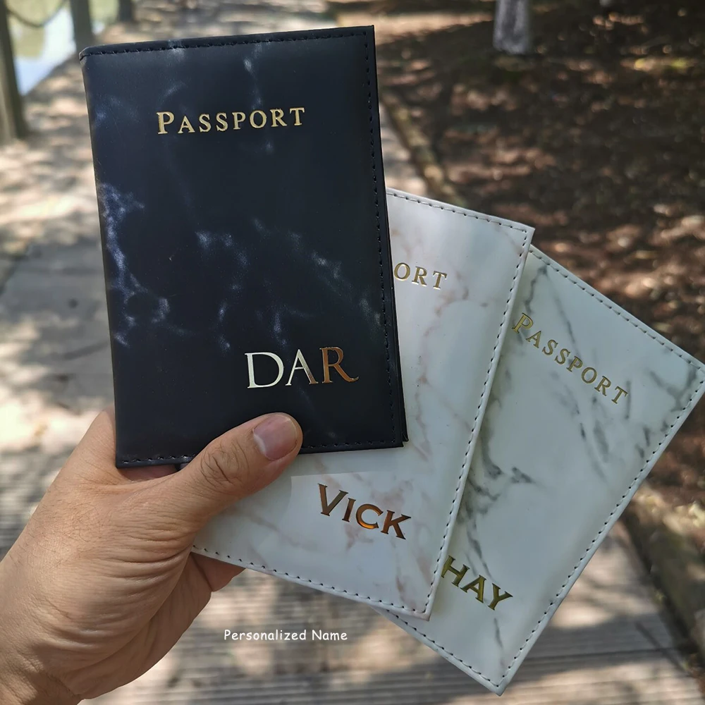Customize Name Passport Cover Travel Wallet Covers for Passports (only english letters can be, one word,under 8 letters )