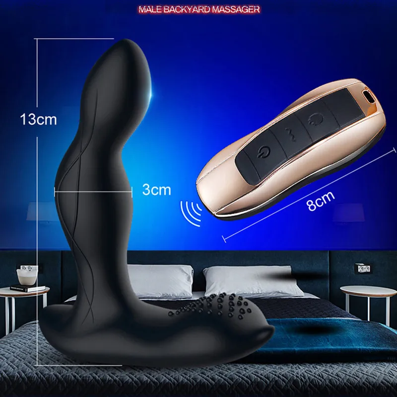 Wireless Remote Control Tickling Prostate Massager For Men Heating Vibrating Anal Plug Big Buttplug Vibrator Gay Anal Sex Toys 6