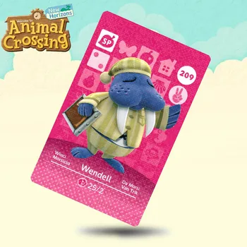 

209 Wendell Animal Crossing Card Amiibo Cards Work for Switch NS 3DS Games