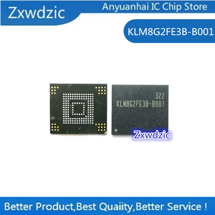 

2 шт., 100% Новый оригинальный флейта BGA, микросхема памяти KLM8G2FE3B B001