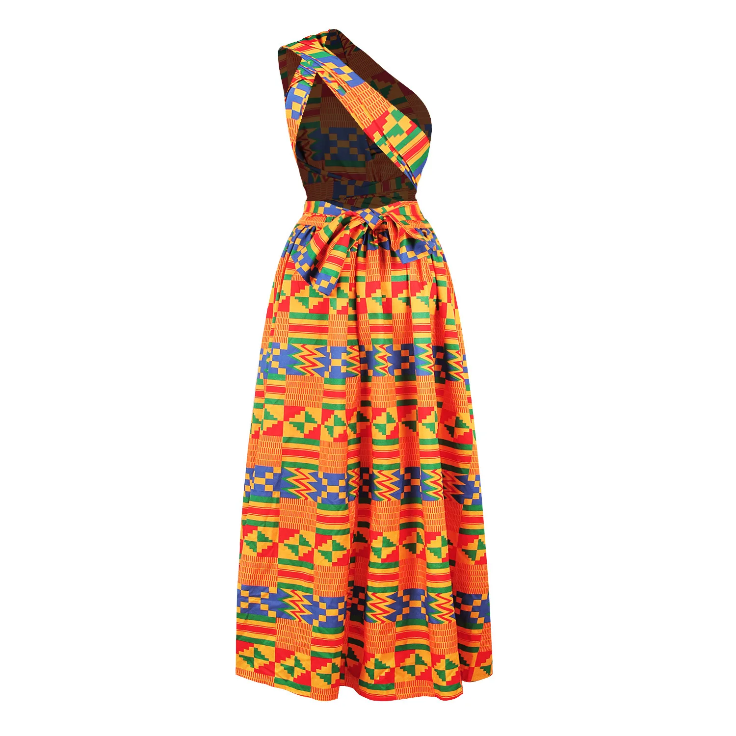 Longue robe africaine wax pour femmes 40