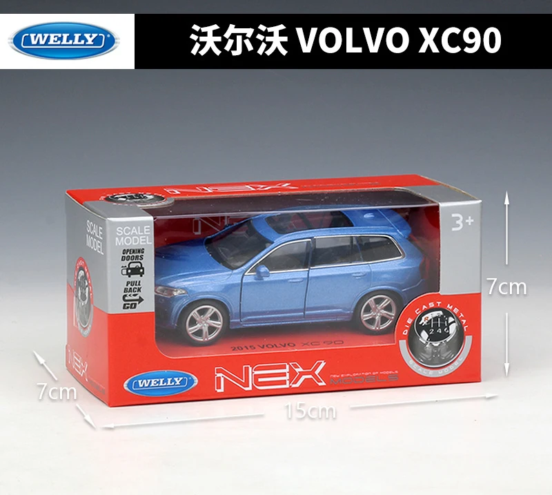 WELLY Diecast 1:36 VOLVO XC90 внедорожник высокий симулятор модель автомобиля металлический