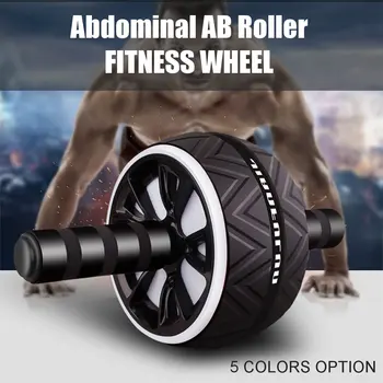 

5 Colors Abdominal Roller Single Wheel Exerciser Fitness Equipment Mute Roller For Arms Back Belly Core Trainer Body Shape