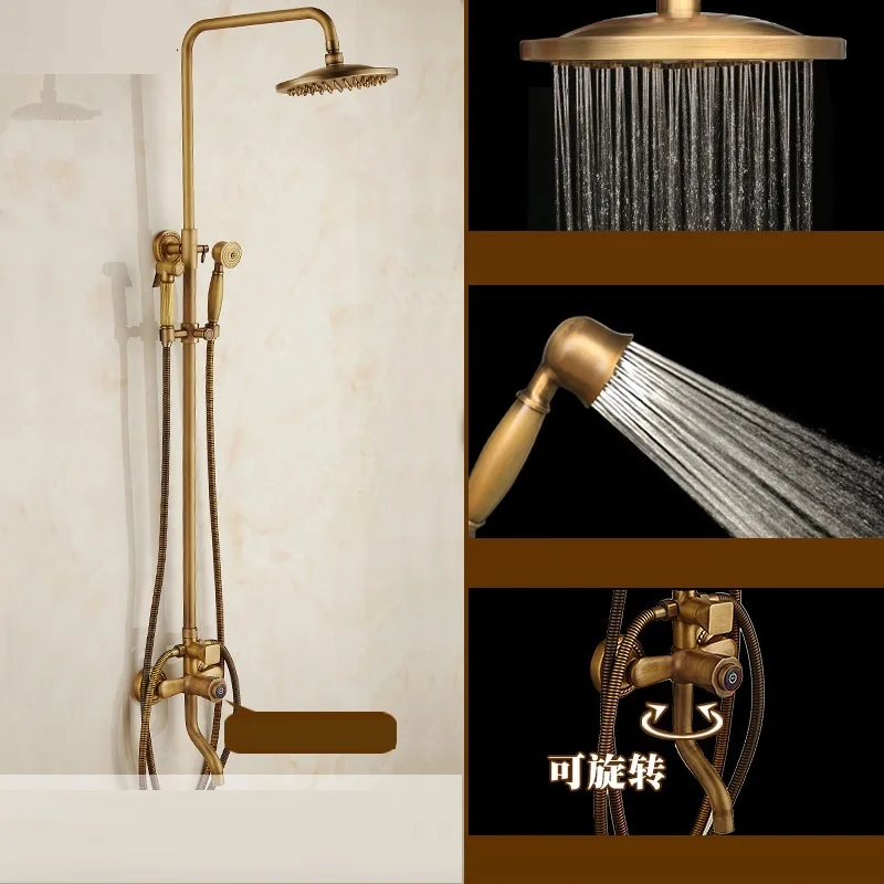Набор для душа с панелью Regendouche Preto Black Conjunto De Regadera Torneira Banheiro Lavabo Dusche Chuveiro Eletrico Ducha