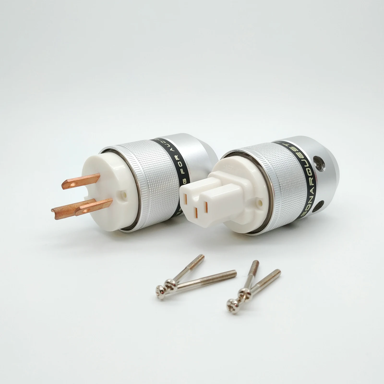 SONARQUEST P25-R(W) C25-C(W) Алюминиевый сплав высокого класса чистая красная медь США Разъем питания и IEC разъем для Hi-Fi аудиоусилитель
