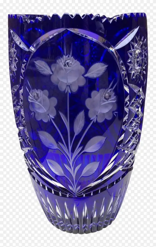 BOHEMIA LEAD CRYSTAL GLASS 球形花瓶-