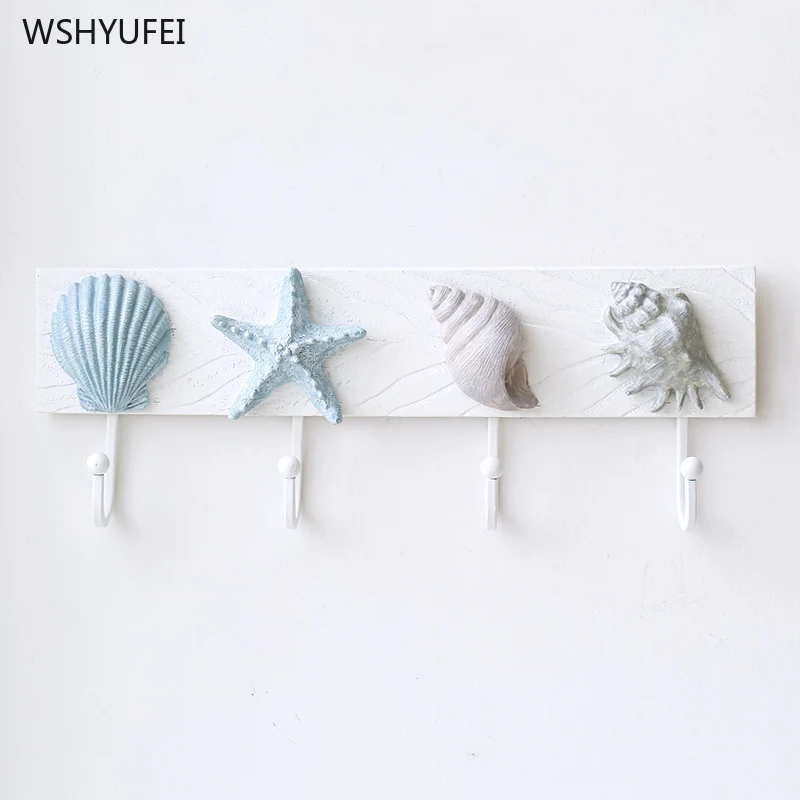 

Creative marine element resin clothes hook home decoration wall hanging wall decoration door decoration coat hook towel hook