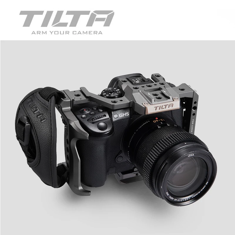Tilta DSLR Rig камера Полная Клетка для Panasonic Lumix GH5 GH5S gh5 rig комплект TA-T37-A-G верхней ручкой боковая фокусировка ручка