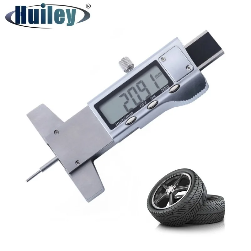 

Stainless Steel Digital Depth Gauge LCD High Precision Caliper Tire Depth Detection Ruler 0-25 mm Thickness Gauge Depth Tools
