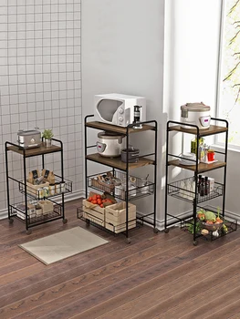 

Kitchen shelf landing microwave oven multi-functional vegetable electric cooker oven storage shelf