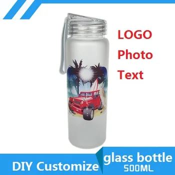 

500ML glass bottle DIY Customize LOGO Photo Pictures