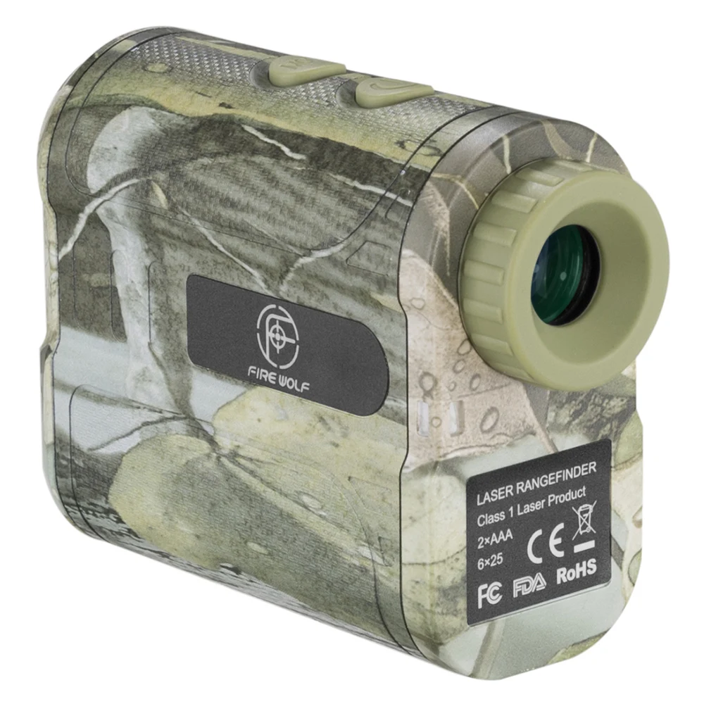 FIRE WOLF Hunting LED high Precision Laser Infrared Rangefinder Speed Camouflage Digital Measurer Golf Range finder for hunting