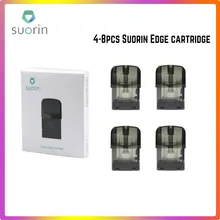 4-8 шт. Suorin Edge Pod картридж с 1,5 мл емкостью Ом катушка для Suorin Edge Pod Комплект герметичный Vape Pod