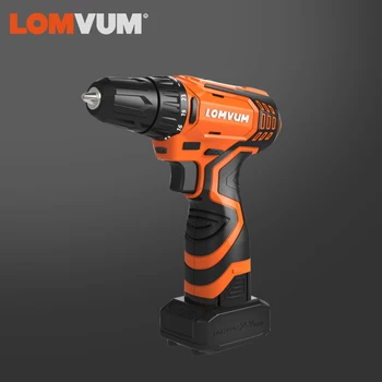 

LOMVUM New 12/16/25V Electric Drill Hammer Cordless Drills Lithium-Ion Battery Screw rotary tool Mini Magnetic DRILLING DRIVING