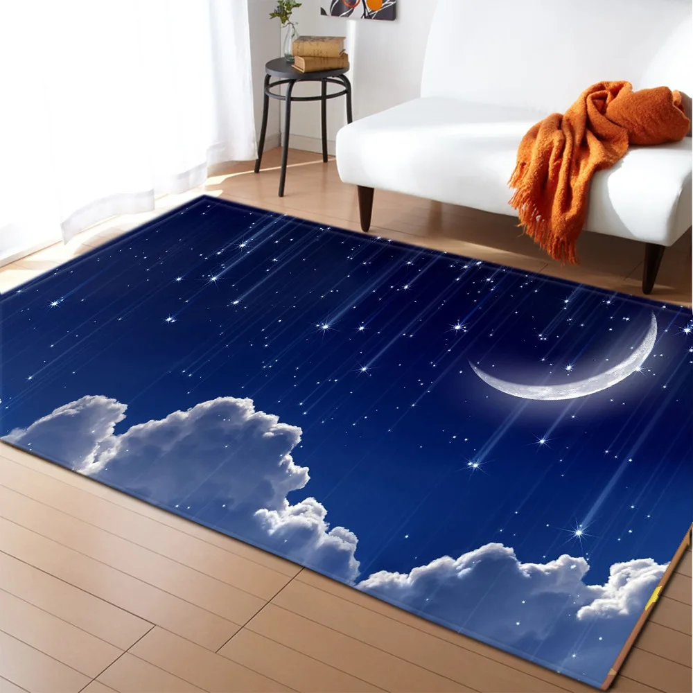 New Starry sky 3D printed carpet Cartoon Children Bedroom Playing Large Carpets Kids Room Crawl Floor Rug Home Hallway Doormat New Starry sky 3D printed carpet Cartoon Children Bedroom Playing Large Carpets Kids Room Crawl Floor Rug Home Hallway Doormat