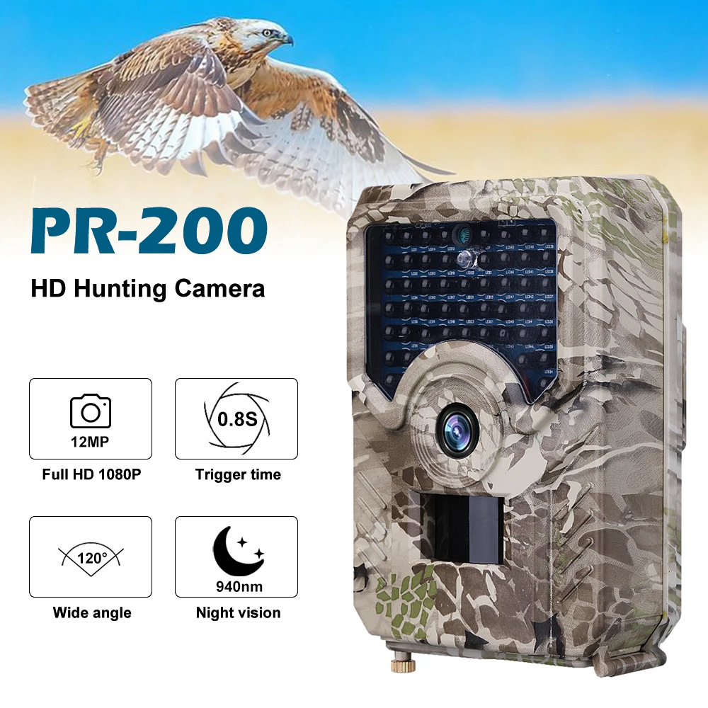Дикая камера наружная Водонепроницаемая IP56 1080P Trail камера 940NM ночного видения охотничья камера Дикая камера для охотничьей камеры