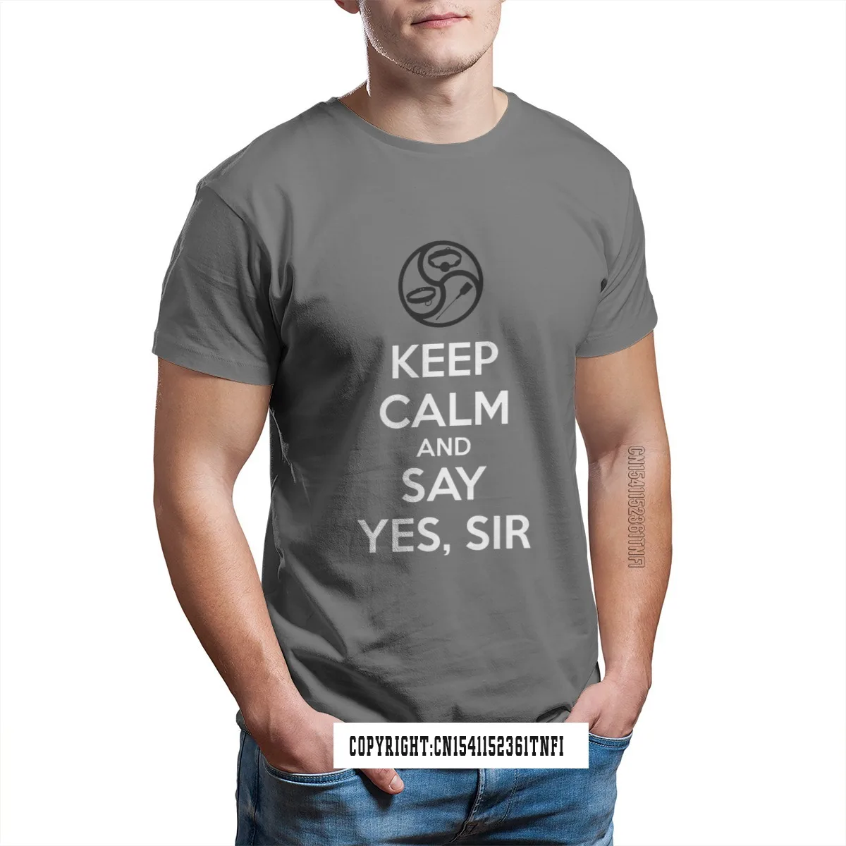 I Nuovi Adulti Estivi Mantengono La Calma E Dicono Sì Sir Bdsm Kink Dom Sub T-Shirt 100% Cotone Sexy Sub Ofertilizzanti Uomo