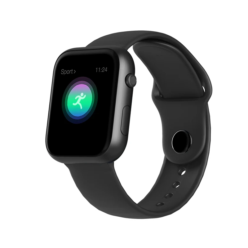 LEMFO SX16 умные часы для Apple Watch, версии крови Давление кислорода в крови монитор сердечного ритма IP67 Водонепроницаемый Bluetooth 4,0 для Для мужчин и Для женщин - Color: Black Black