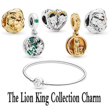 Летняя коллекция стиль 925 пробы серебро коллекция Король Лев Шарм подходит браслет Diy ювелирные изделия