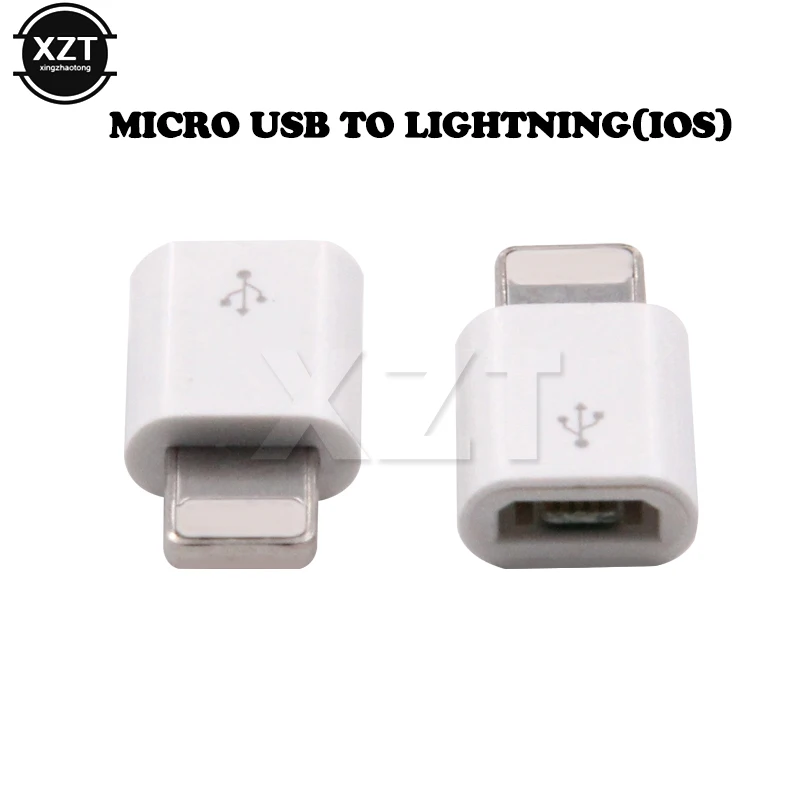 Мини Micro USB для освещения 8 Pin для Apple адаптер с брелоком для iphone X XS XR 8 7 Plus синхронизация зарядное устройство OTG конвертер - Цвет: Бежевый